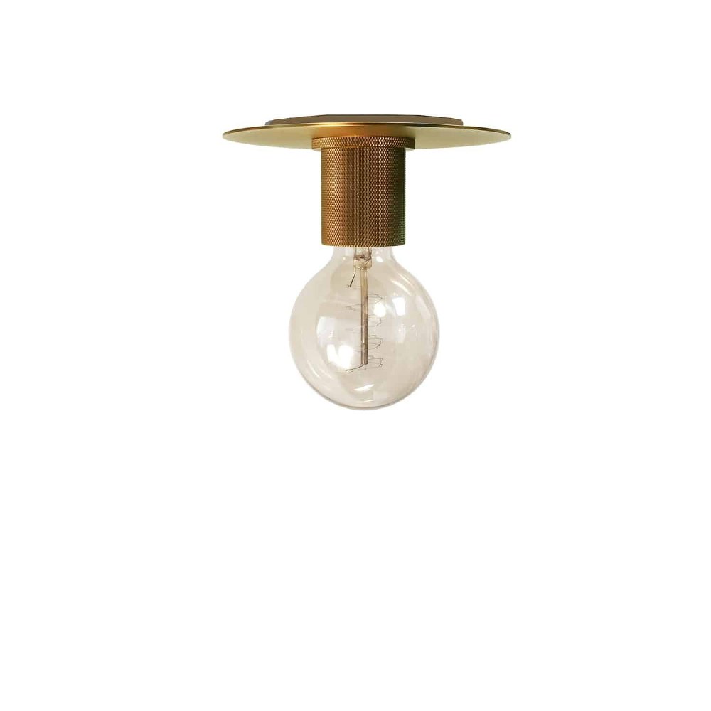 Dainolite-RSW-61FH-AGB-Roswell - 1 Light Flush Mount with 7.9 Inch Canopy   Aged Brass Finish