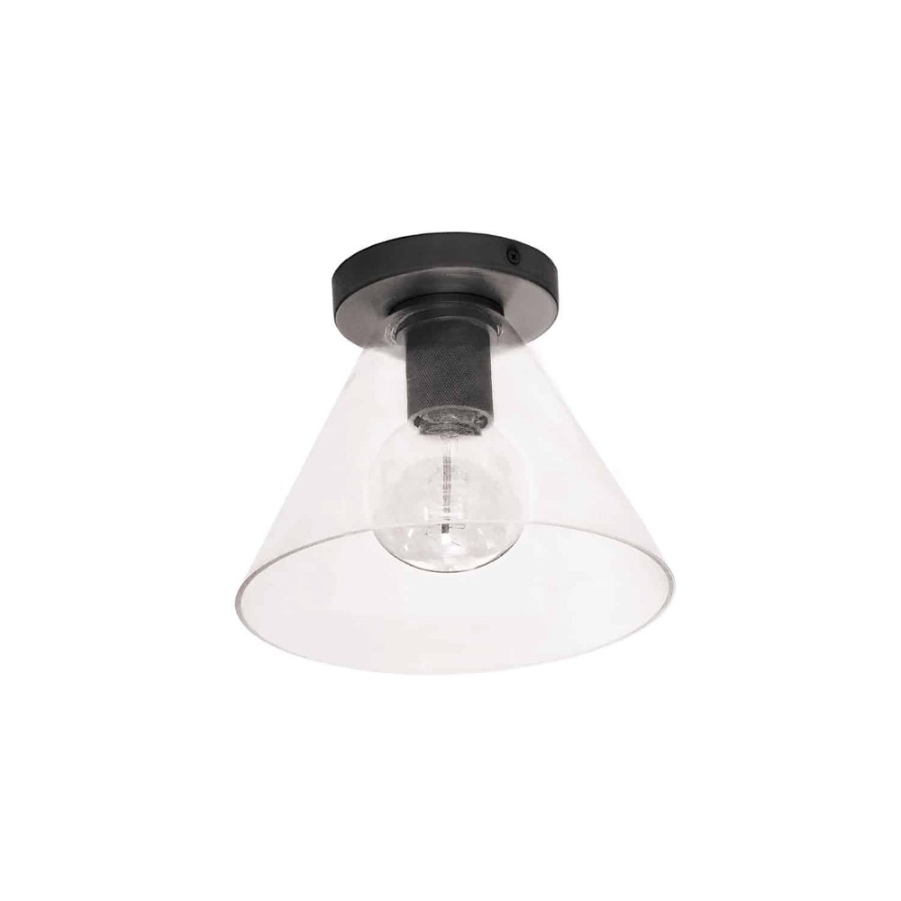 4540685 Dainolite-RSW-91FH-MB-CLR-Roswell - 1 Light Flush  sku 4540685