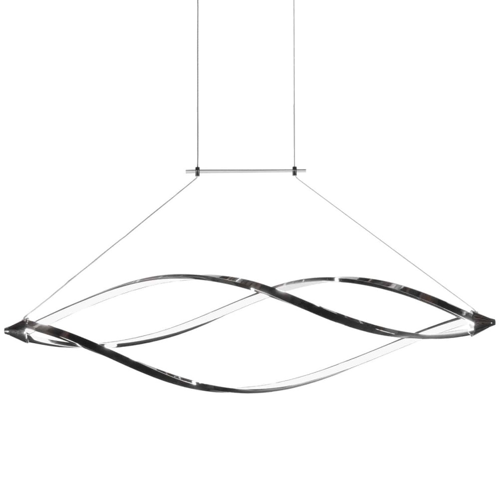 Dainolite-SEL-43HP-PC-Selene - 43 Inch 37W 1 Led Horizontal Pendant   Polished Chrome Finish