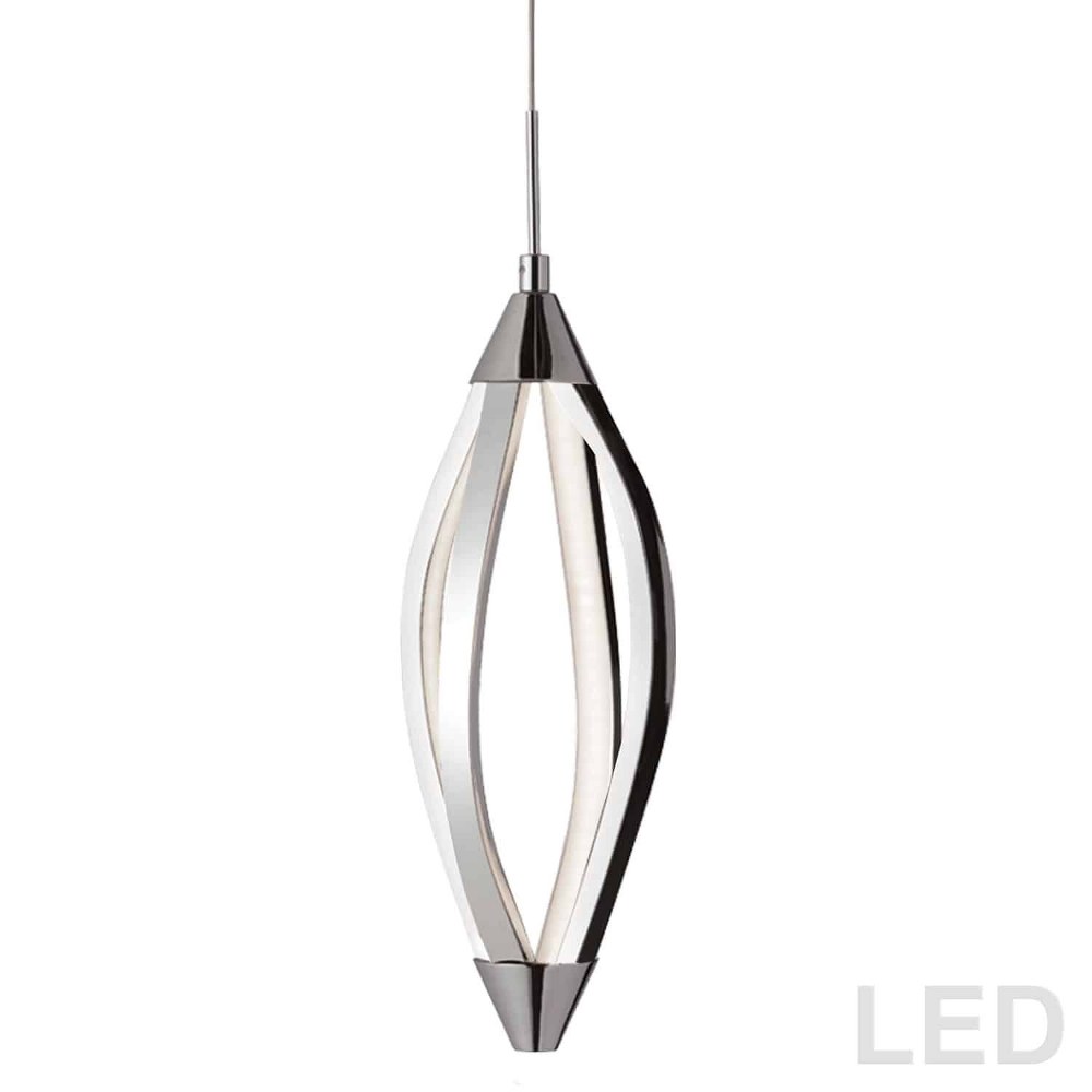 Dainolite-SEL-6P-PC-Selene - 6 Inch 18.5W 1 Led Horizontal Pendant   Polished Chrome Finish