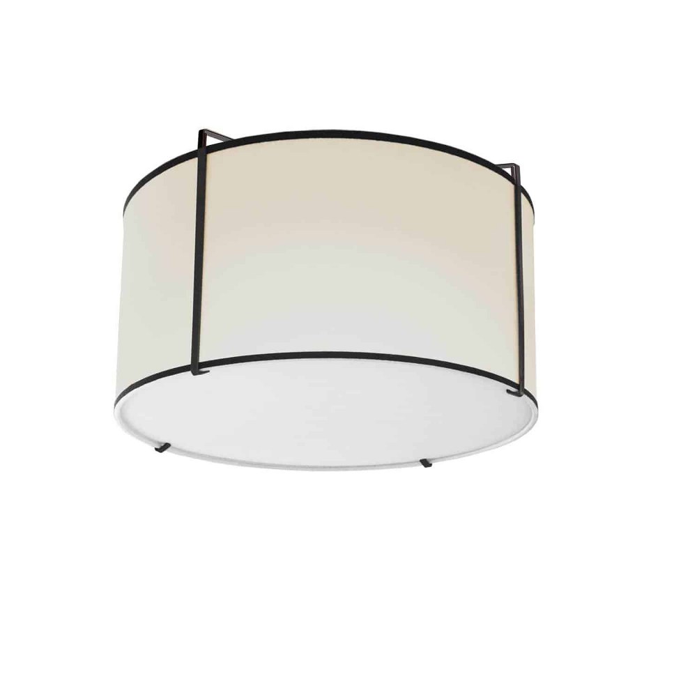 4540732 Dainolite-TRA-121FH-BK-CRM-Trapezoid - 2 Light Dru sku 4540732