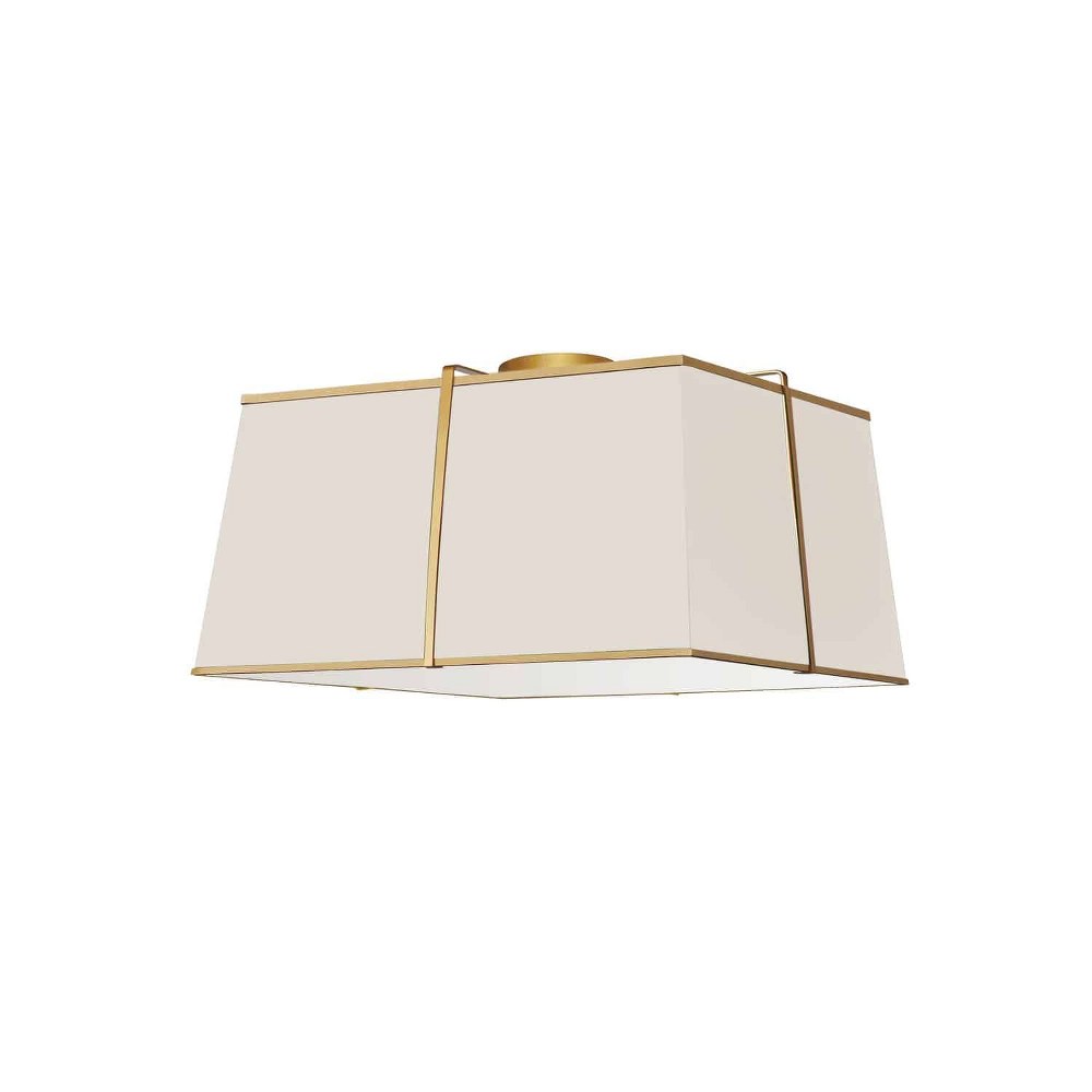 4540743 Dainolite-TRA-163FH-GLD-CRM-Trapezoid - 3 Light Fl sku 4540743