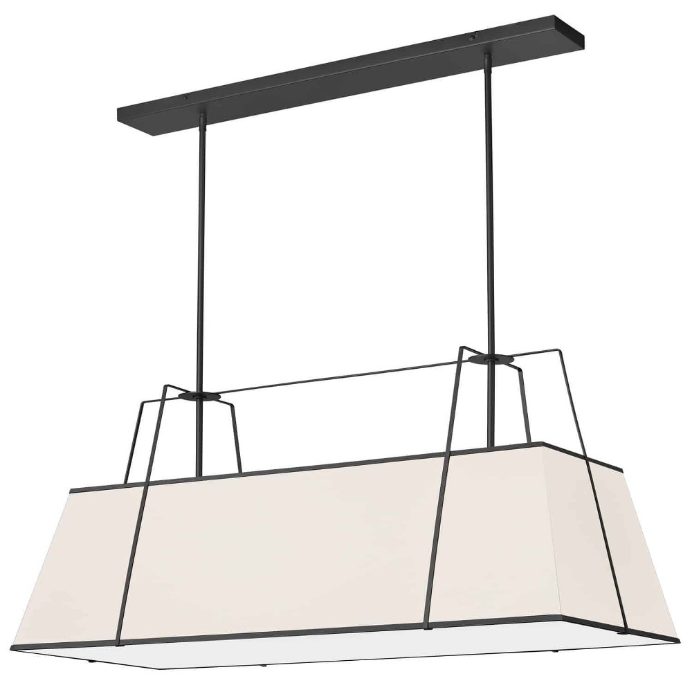 4540771 Dainolite-TRA-444HC-BK-CRM-Trapezoid - 4 Light Hor sku 4540771