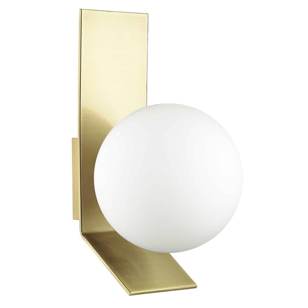 Dainolite-VMT-81W-AGB-Valemont - 1 Light Wall Sconce Aged Brass  Aged Brass Finish with Smoked Glass