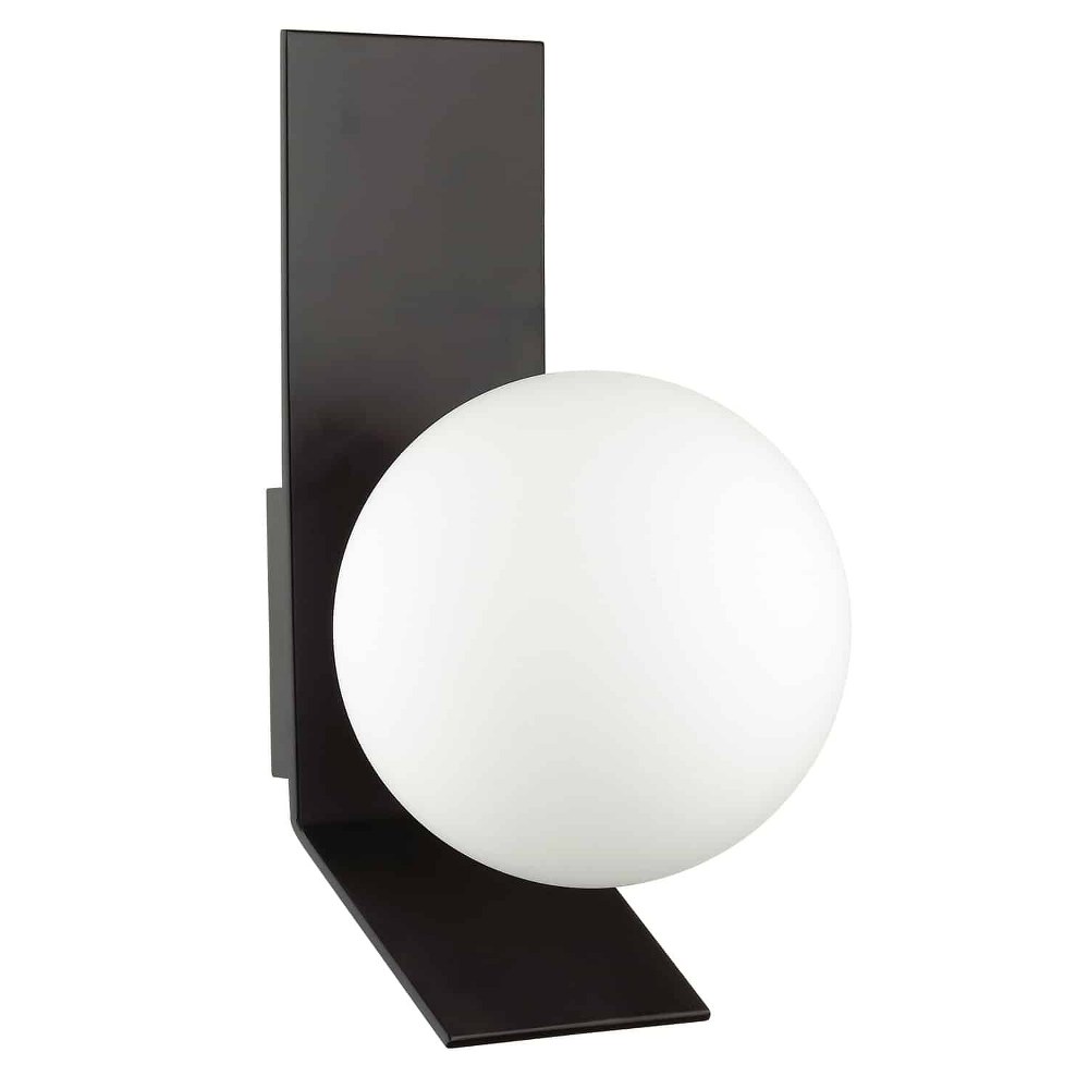 Dainolite-VMT-81W-MB-Valemont - 1 Light Wall Sconce Matte Black  Aged Brass Finish with Smoked Glass