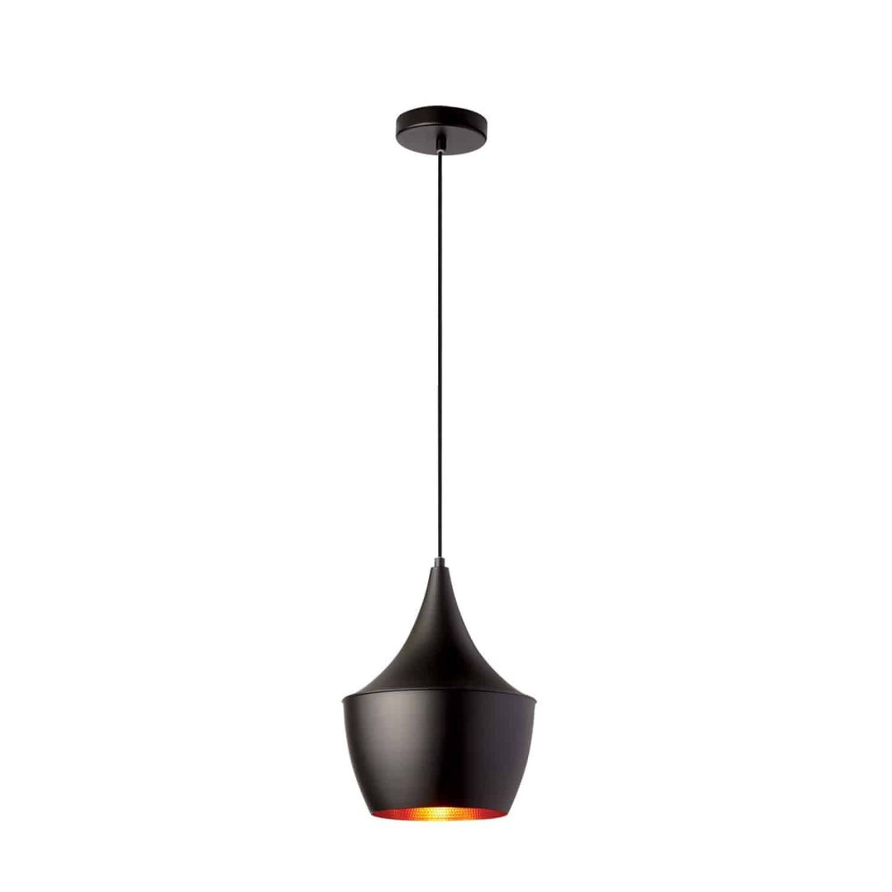 Dainolite-HKI-91P-BK-Helsinki - 9 Inch One Light Pendant   Helsinki - 9 Inch One Light Pendant