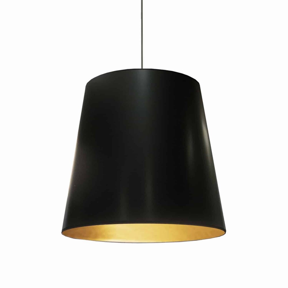 Dainolite-OD-L-698-Oversized Drum - One Light Large Pendant Black/Gold Black/Gold Black/Gold Finish