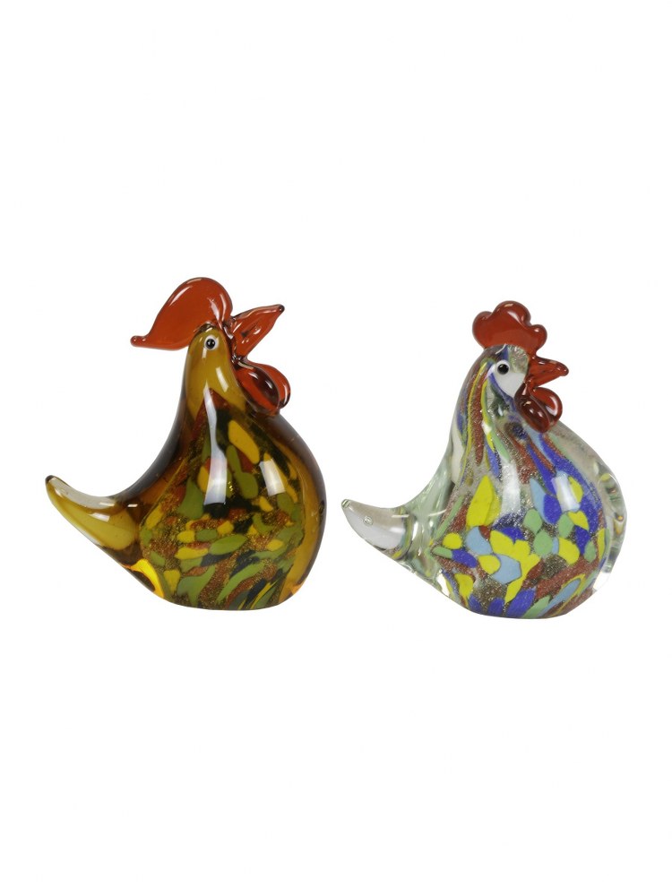 Dale Tiffany Lighting-AC21232-Rooster - Figurine (Set of 2)-6 Inches Tall and 4.25 Inches Wide Rooster - Figurine (Set of 2)-6 Inches Tall and 4.25 Inches Wide