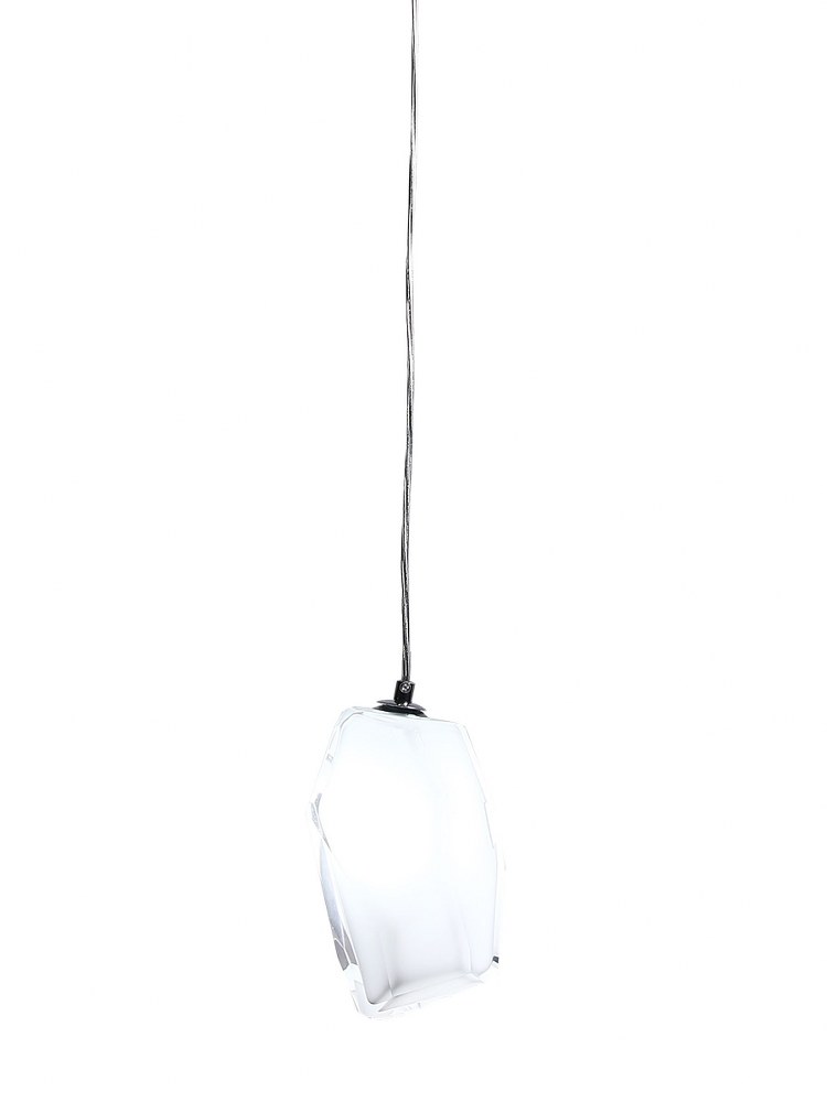 Dale Tiffany Lighting-AH20213W-Altair - 1 Light Mini Pendant-52 Inches Tall and 8 Inches Wide Polished Chrome White Polished Chrome Finish