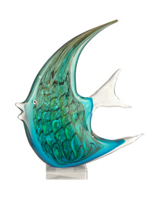 Dale Tiffany Lighting-AS11107-Art Glass Angel Fish - 16 Inch Decorative Figurine Hand Blown Art Finish