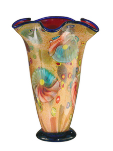 Dale Tiffany Lighting-AV12101-Coast Sand Favrile - 14 Inch Decorative Vase   Hand Blown Art Finish