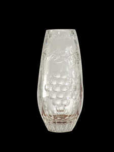 Dale Tiffany Lighting-GA60832-Grape Vine - 9 Inch Decorative Small Vase   24% Lead Hand Cut Crystal Finish