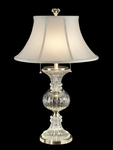 Dale Tiffany Lighting-GT60653-Granada - Two Light Table Lamp   Brushed Nickel Finish with Fabric Shade