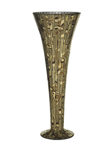 Dale Tiffany Lighting-PG10254-Boa - 20 Inch Decorative Tall Vase   Mosaic Art Finish