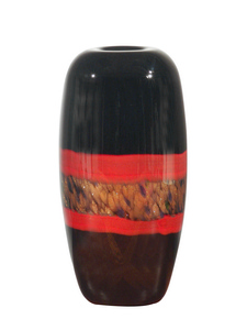 Dale Tiffany Lighting-PG60112-Ebony - 11.75 Inch Decorative Vase   Hand Blown Art Finish
