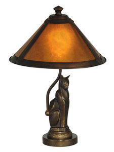 Dale Tiffany Lighting-TA90197-Ginger Mica - One Light Accent Lamp   Antique Bronze Finish with Mica Glass