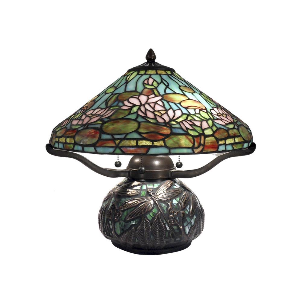 Dale Tiffany Lighting Tt12330 Alcoba Three Light Table Lamp