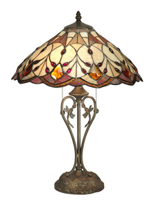 Dale Tiffany Lighting-TT70699-Marshall - Two Light Table Lamp   Antique Bronze Finish with Hand Rolled Art Glass