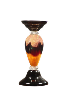 Dale Tiffany Lighting-AG500309-Sonora - 12.25 Inch Decorative Small Candle Holder   Hand Blown Art Finish
