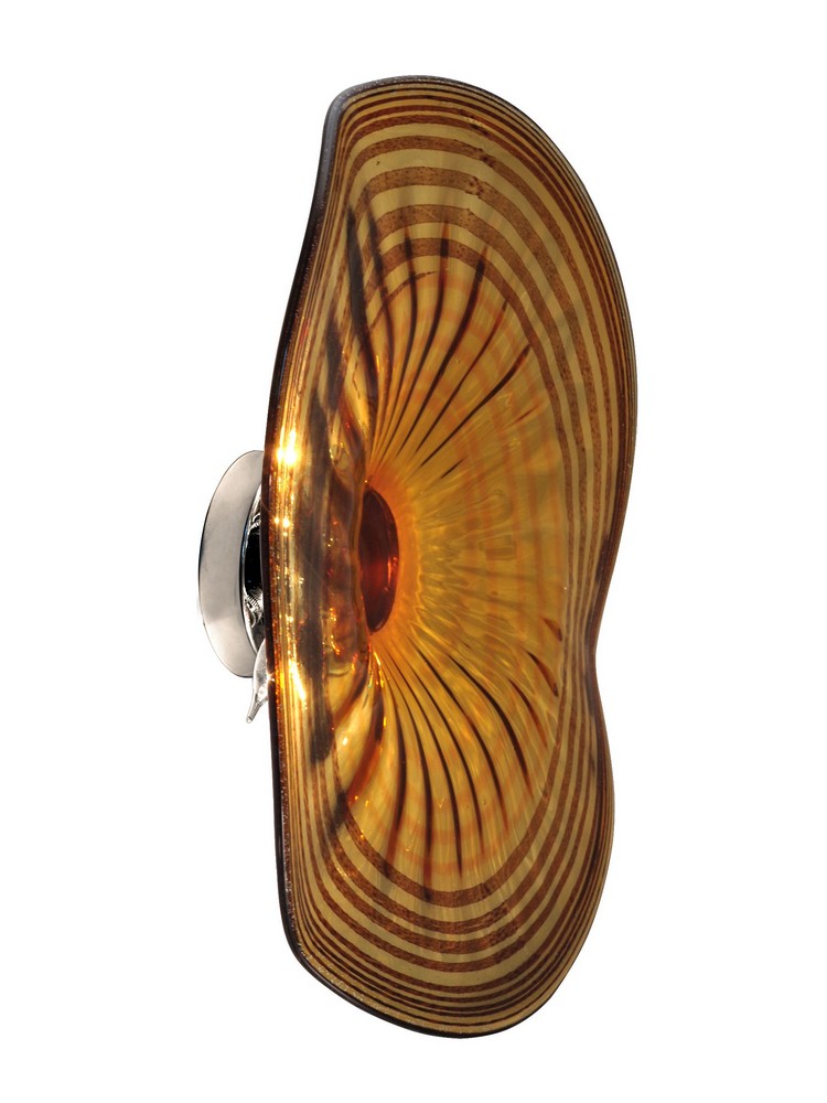 Dale Tiffany Lighting-AV13108-D20LT-Handover - 20 Inch Three Light Wall Sconce   Polished Chrome Finish with Tiffany Glass