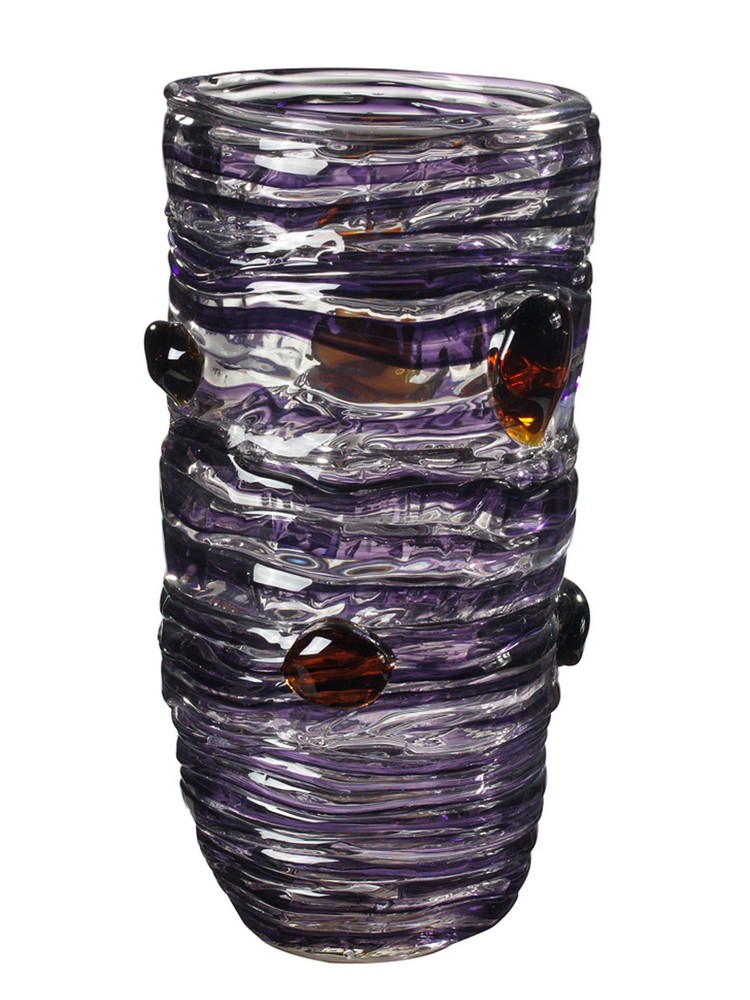 Dale Tiffany Lighting-AV13153-14.25 Inch Vase Amethyst  Blue Finish