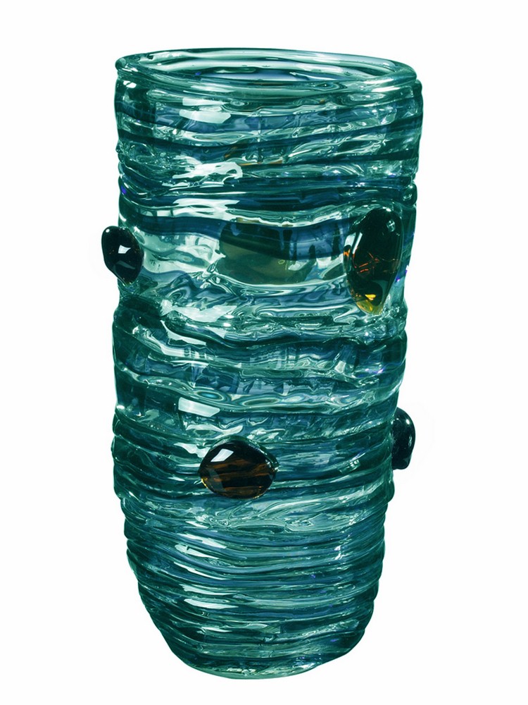 Dale Tiffany Lighting-AV13154-14.25 Inch Vase Blue  Blue Finish