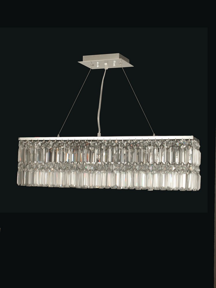 Dale Tiffany Lighting-GH12113-Canley - Six Light Chandelier   Polished Chrome Finish with Clear Crystal