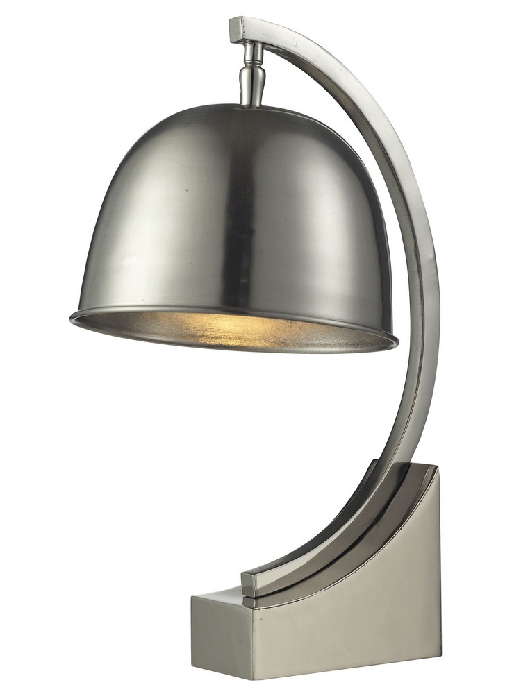 Dale Tiffany Lighting-PT14313-Mulisa - One Light Desk Lamp   Polished Nickel Finish