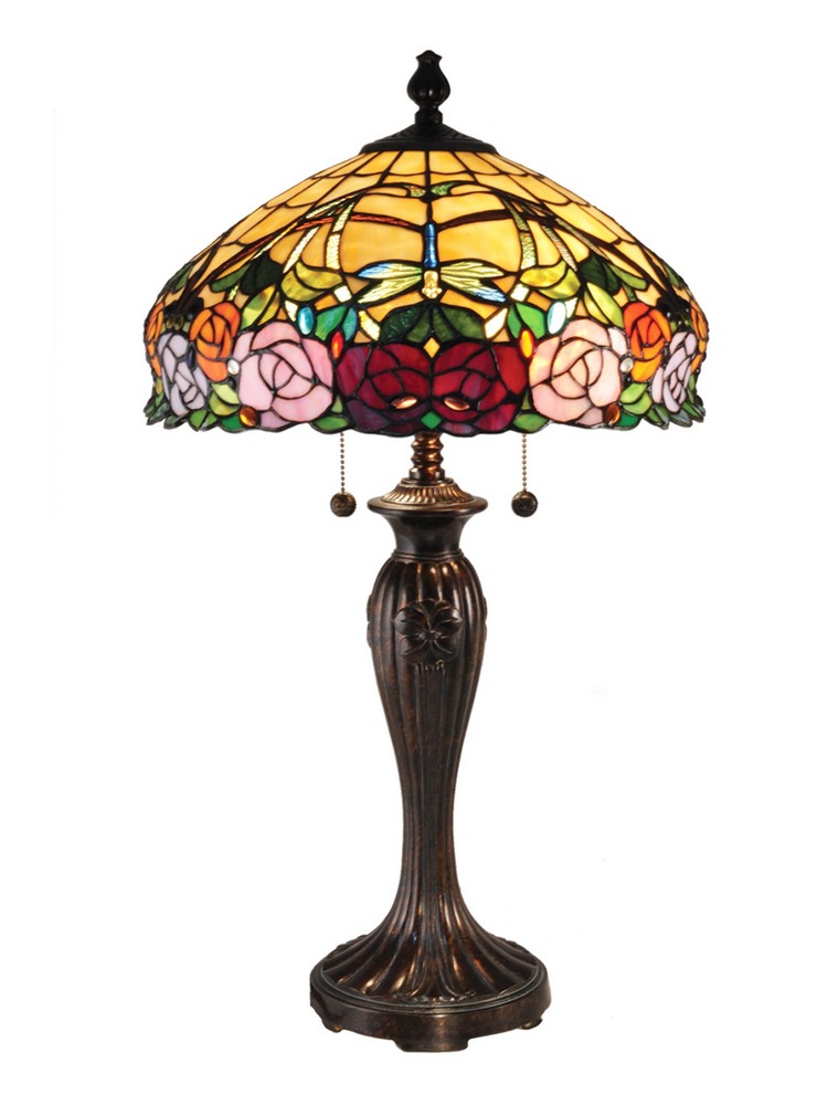 Dale Tiffany Lighting-TT15097-Two Light Table Lamp   Two Light Table Lamp