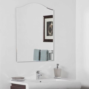 Decor Wonderland-SSM207-Amelia - 31.50 Inch Arch Bathroom Mirror   Silver Finish