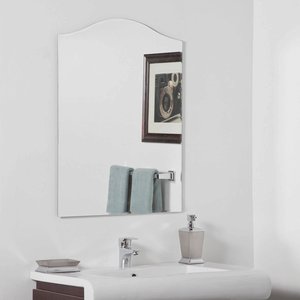 Decor Wonderland-SSM3007-Allison - 31.50 Inch Arch Bathroom Mirror   Silver Finish