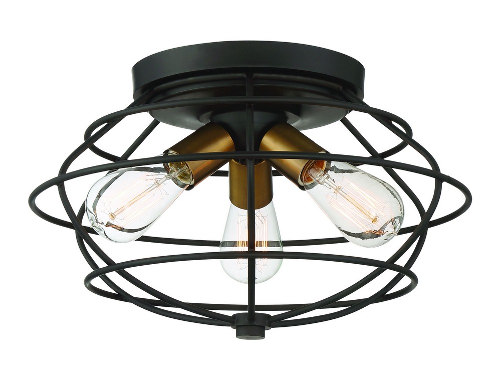 2557575 Designers Fountain-1260-VB-Jax - Three Light Flush sku 2557575