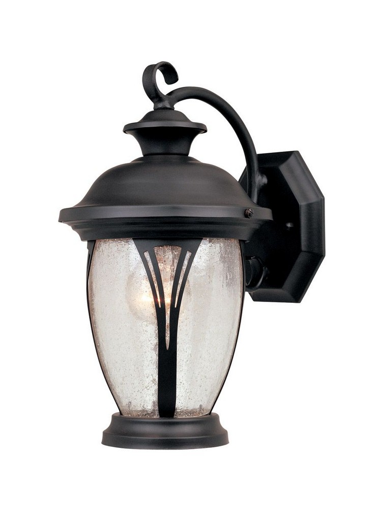 Designers Fountain-30511-BZ-Westchester - One Light Outdoor Wall Lantern Bronze Seedy Bronze Finish with Seedy Glass