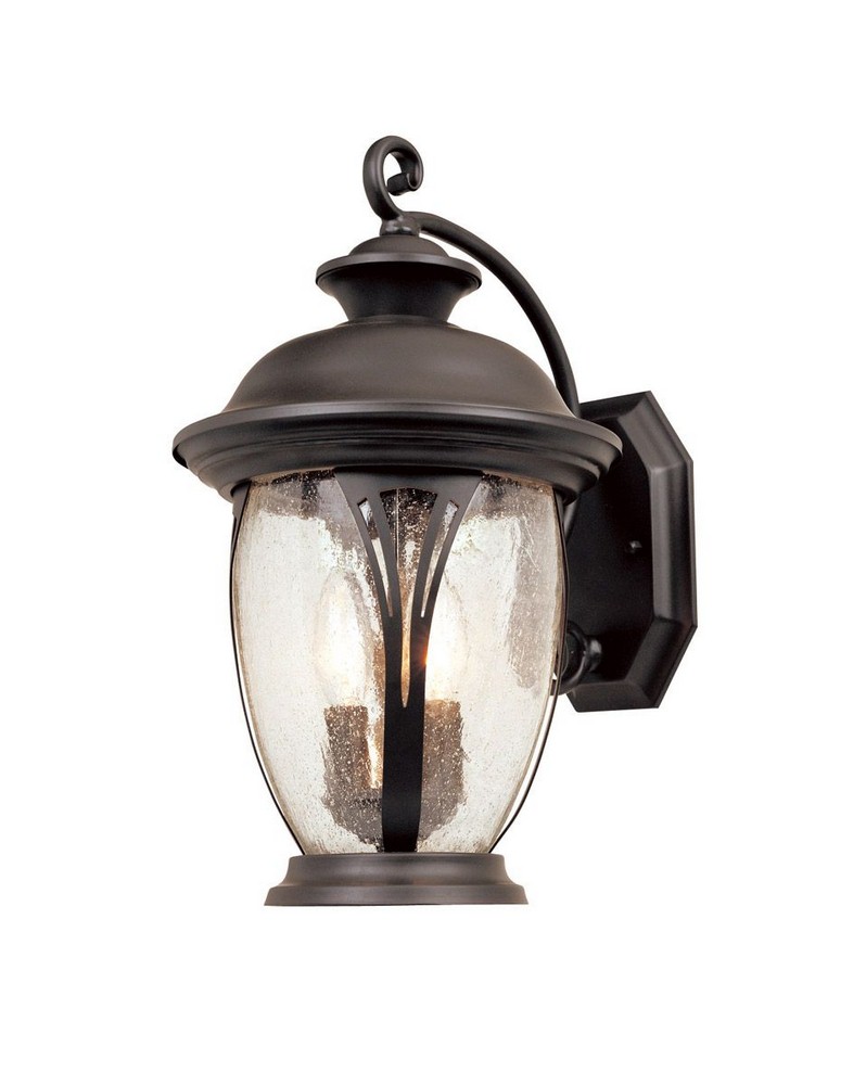 Designers Fountain-30521-BZ-Westchester - Two Light Outdoor Wall Lantern Bronze Seedy Bronze Finish with Seedy Glass