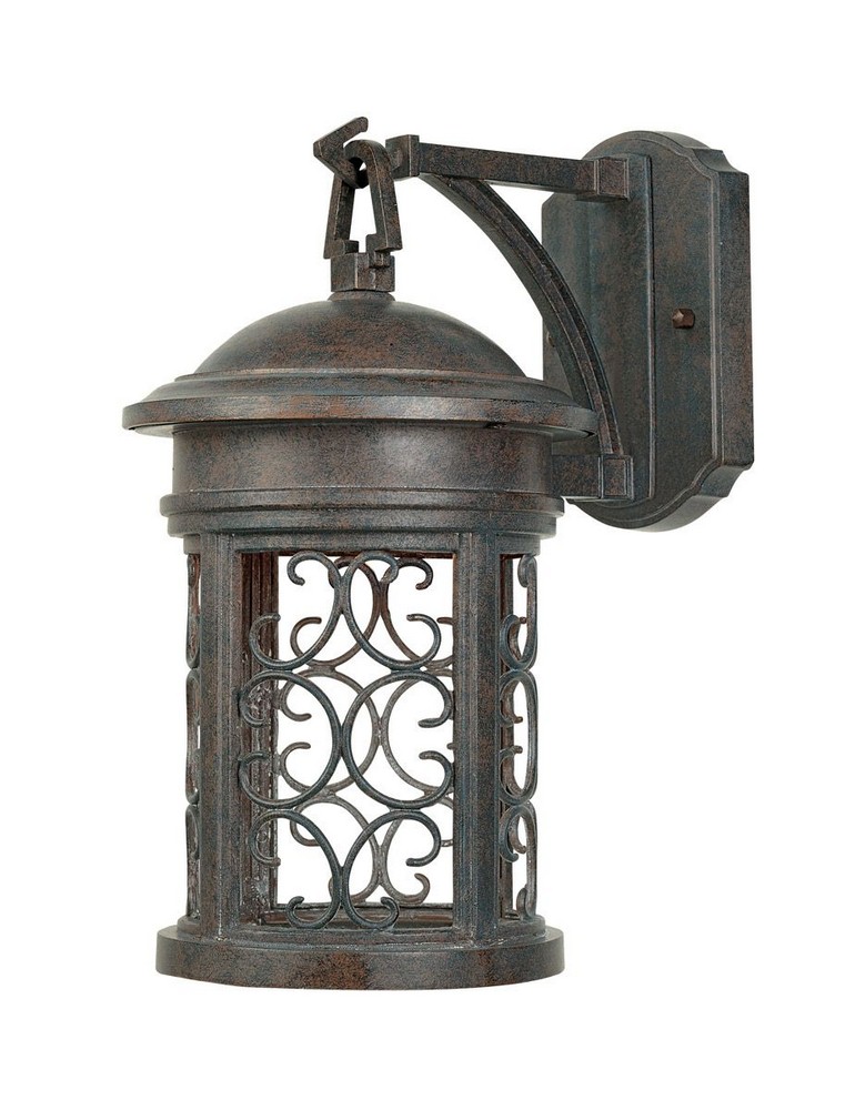 Designers Fountain-31111-MP-Ellington - One Light Outdoor Wall Lantern Mediterranean Patina  Mediterranean Patina