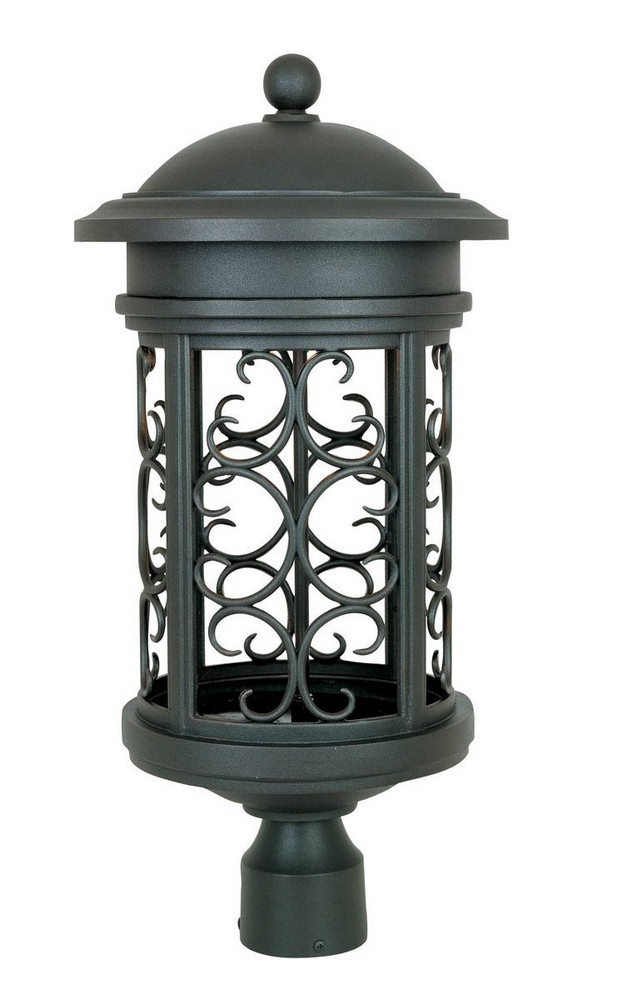 Designers Fountain-31136-ORB-Ellington - One Light Outdoor Post Lantern Oil Rubbed Bronze  Mediterranean Patina