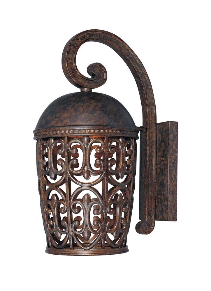 Designers Fountain-97592-BU-Amherst - One Light Outdoor Wall Lantern   Burnt Umber Finish