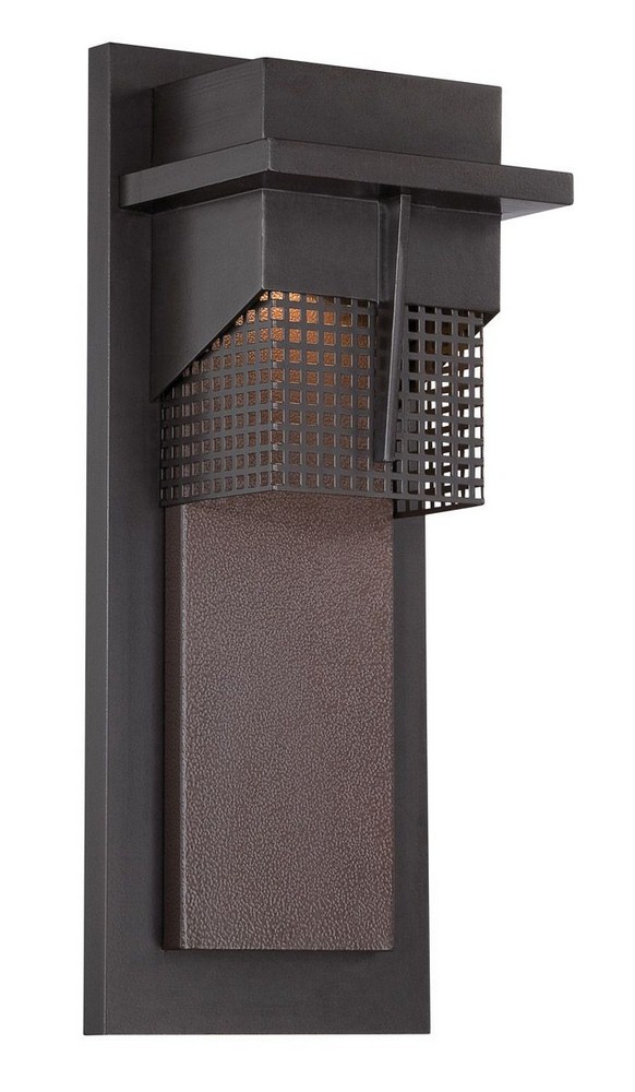 Designers Fountain-LED32621-BNB-Beacon - 7 Inch 10W Led Wall Lantern   Burnished Bronze Finish