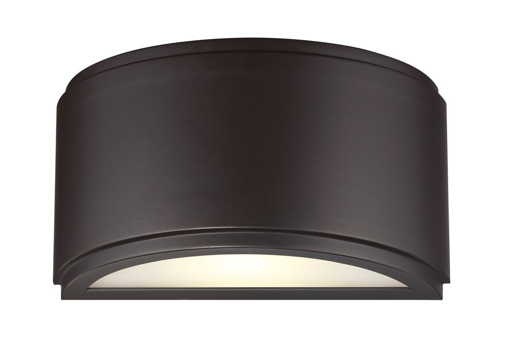 Designers Fountain-LED34631-ORB-Halsey - 9 Inch 13.3W 1 LED Outdoor Pocket Lantern Oil Rubbed Bronze  Oil Rubbed Bronze Finish with Frosted Glass