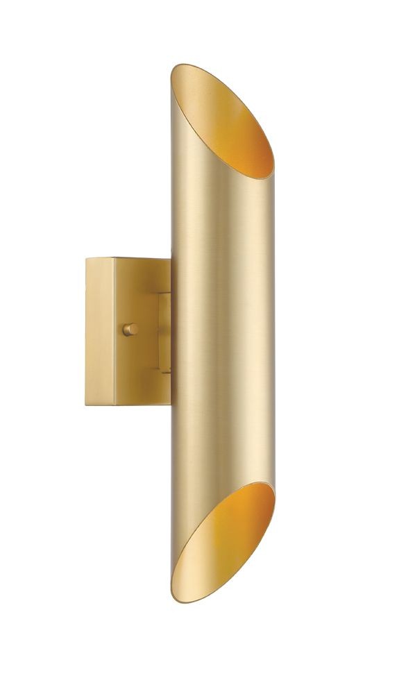 Designers Fountain-LED6092-LXG-Skyler - 21W 1 LED Outdoor Wall Sconce Luxor Gold  Satin Platinum Finish