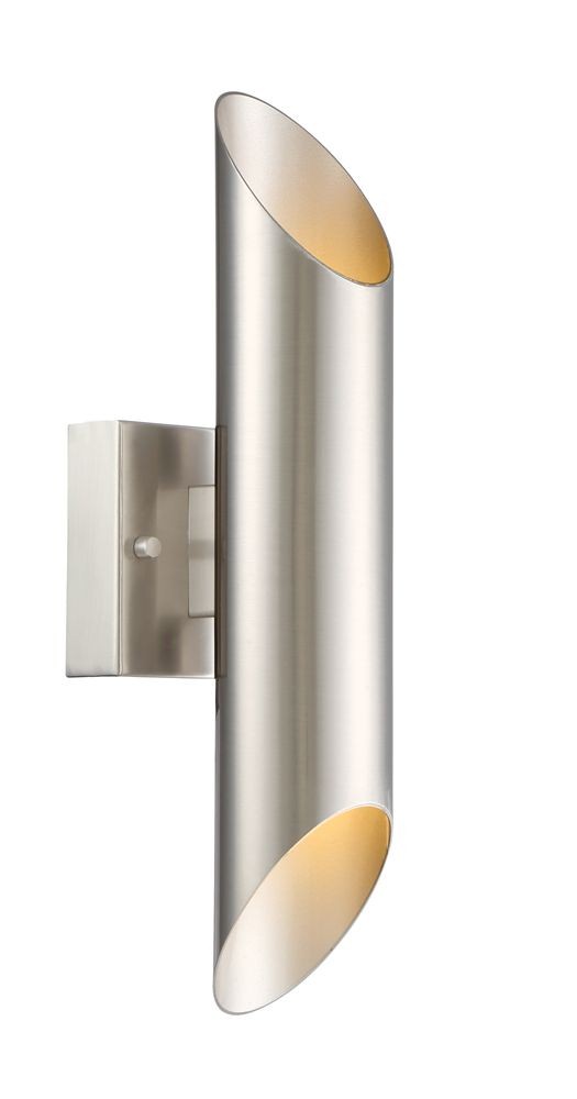 Designers Fountain-LED6092-SP-Skyler - 21W 1 LED Outdoor Wall Sconce Satin Platinum  Satin Platinum Finish