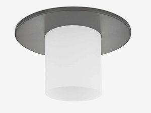 Dolan Lighting-10532-46-Hurricane - 11 Inch Decorative Ceiling Trim   Warm Bronze Finish with Frosted white Glass