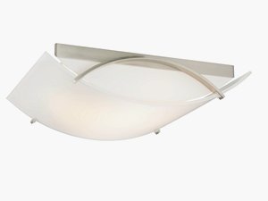 Dolan Lighting-10594-09-Curva - 12.5 Inch Rectangle Decorative Recessed Ceiling Trim   Satin Nickel Finish with Frosted white Glass