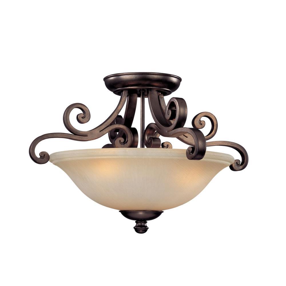 Dolan Lighting 1085 207 Brittany Three Light Semi Flush Mount Dolan Lighting 1085 207 Brittany