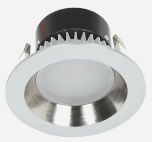 Dolan Lighting-10903-05-Recesso - 4 Inch 11W Reflector   Satin Nickel/White Finish