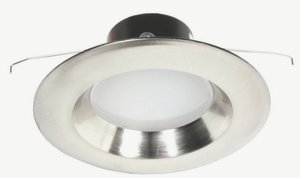 Dolan Lighting-10904-09-Recesso - 6 Inch 16W Reflector   Satin Nickel Finish