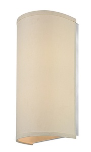 Dolan Lighting-283-09-Fabbricato - Two Light Wall Sconce   Beige Fabric Finish