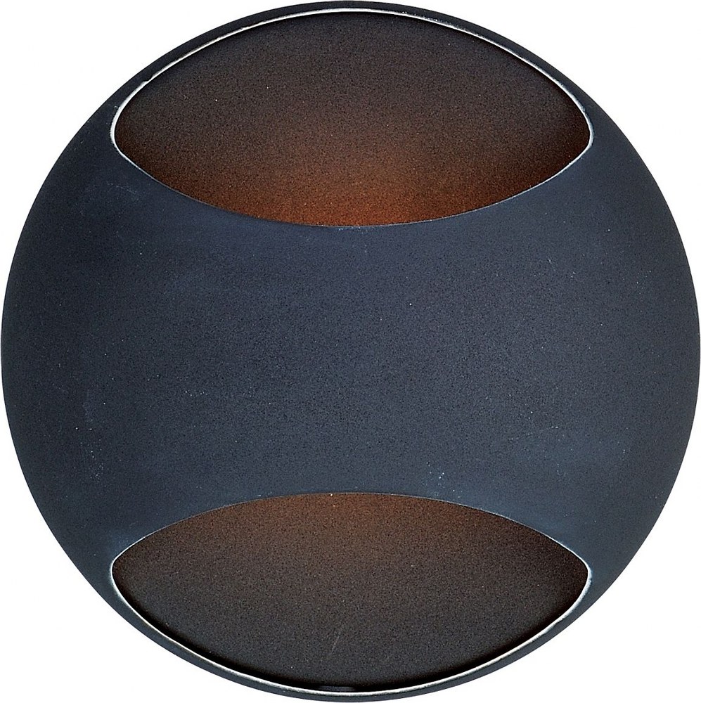 ET2 Lighting-E20540-BK-Wink-1 Light Wall sconce in Mediterranean style-5.25 Inches wide by 5.25 inches high Black  Satin Nickel Finish