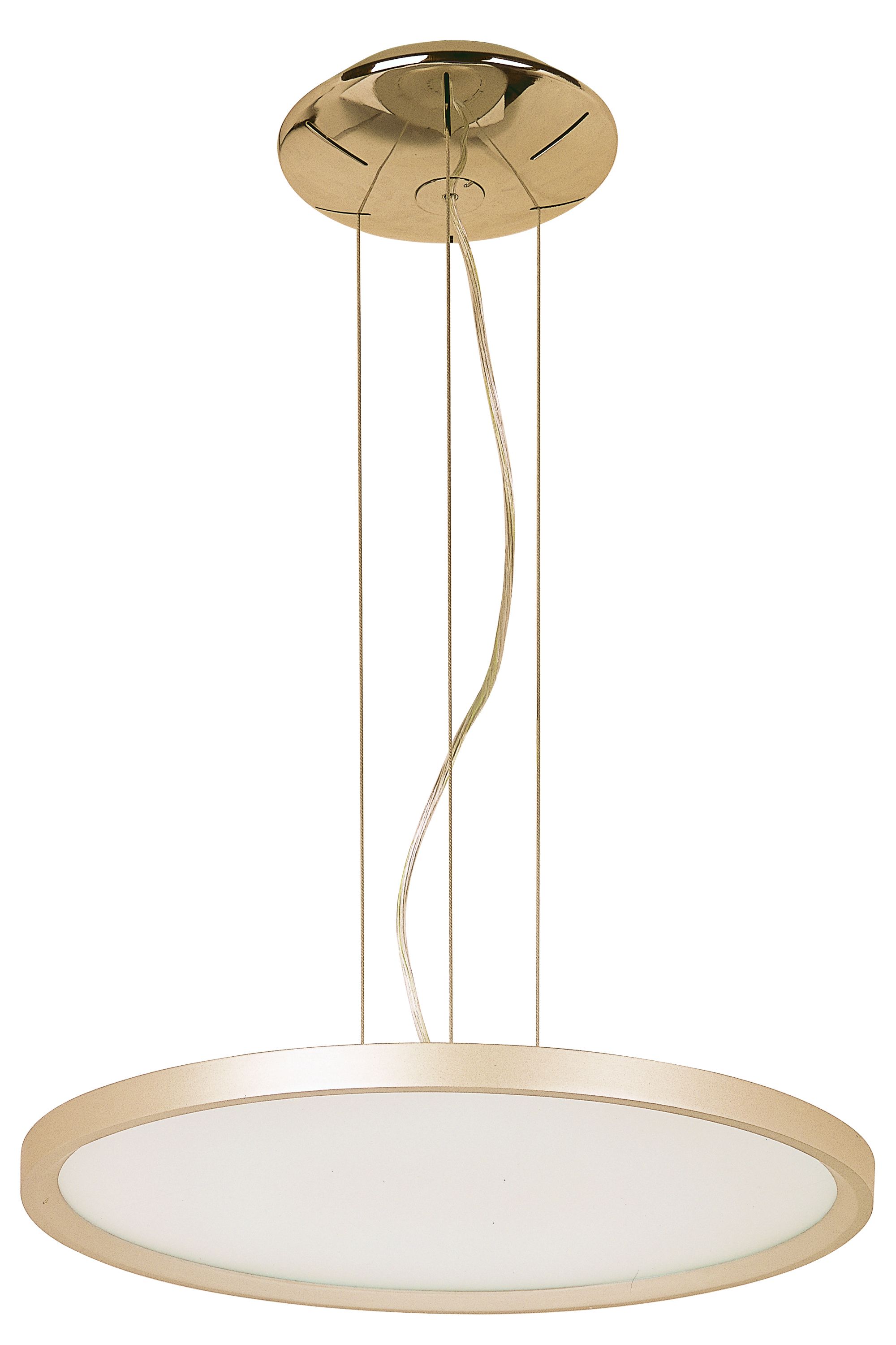 ET2 Lighting-E22445-11MS-Moonbeam-LED Pendant in Transitional style-19.75 Inches wide by 2.75 inches high   Metallic Silver Finish with Matte White Glass