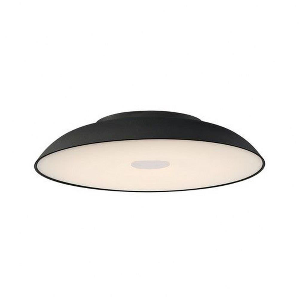 Et2 Lighting E22620 Bk Dimple 23 5 Inch 43w 1 Led Flush Mount